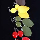 Earrings Oval Acrylic Dangles/DZ Choose Multi or Dark Multi- SSE1591