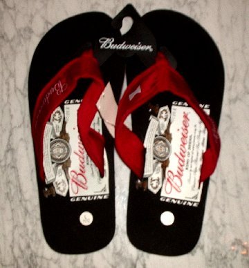 budweiser flip flops