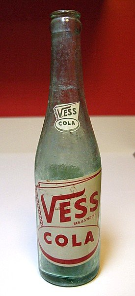 OLD DECATUR IL ILL VESS COLA F & B BOTTLING COMPANY ACL LABEL BOTTLE ...