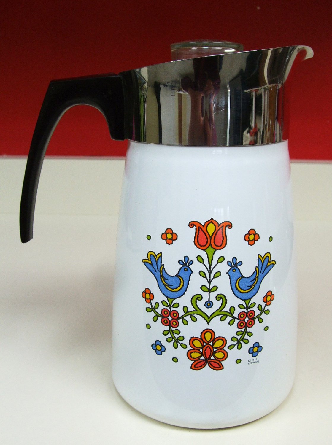 Corningware Country Festival Stovetop Coffee Pot Percolator P149 Ten 10