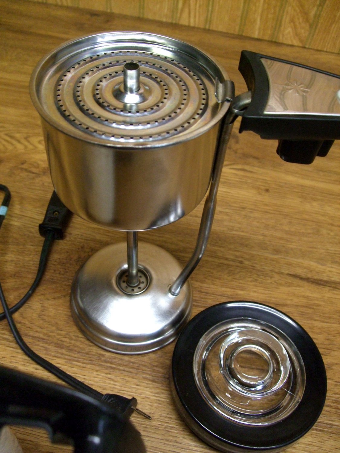 Corningware Ten Cup Cornflower Blue Electric Coffee Pot Percolator w