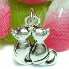 925 STERLING SILVER KITTY CAT'S BACK CHARM / PENDANT #7