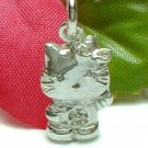 925 STERLING SILVER KITTY CAT CHARM / PENDANT
