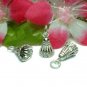 925 STERLING SILVER SHUTTLECOCK / BADMINTON BIRDIE CHARM / PENDANT