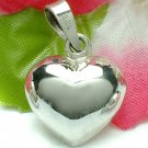 925 STERLING SILVER PUFFED HEART CHARM / PENDANT #6