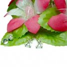 925 STERLING SILVER SKATEBOARD SKATER STUD EARRINGS