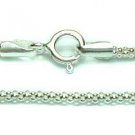 925 STERLING SILVER 18" INCH POPCORN CHAIN NECKLACE