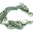 925 STERLING SILVER DRAGON LINK BRACELET 47GRAMS!