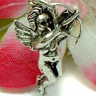 STERLING SILVER CUPID ANGEL ARROW & BOW CHARM / PENDANT