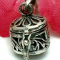STERLING SILVER CIRCULAR PRAYER / PILL BOX PENDANT #4