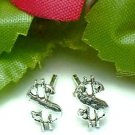 925 STERLING SILVER DOLLAR $SIGN STUD EARRINGS #16