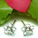 925 STERLING SILVER DAISY FLOWER STUD EARRINGS #162