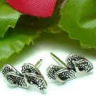 925 STERLING SILVER FLIP FLOP SLIPPERS STUD EARRINGS