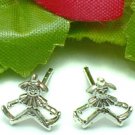925 STERLING SILVER CLOWN STUD EARRINGS #282