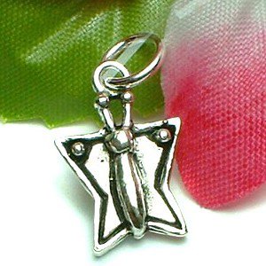 925 STERLING SILVER BUTTERFLY CHARM / PENDANT #18