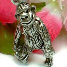 925 STERLING SILVER GORILLA MONKEY (MOVES) CHARM PENDANT #111