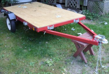 4 by 8 Trailer Single Axle Trailer to finish to your needs or used for parts