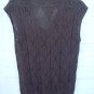 Faded Glory Knit Lace Top SIZE LARGE