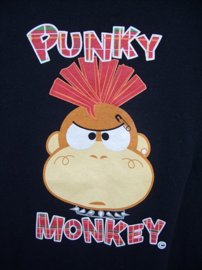 The Toonworks "Punky Monkey" Tee SIZE LARGE