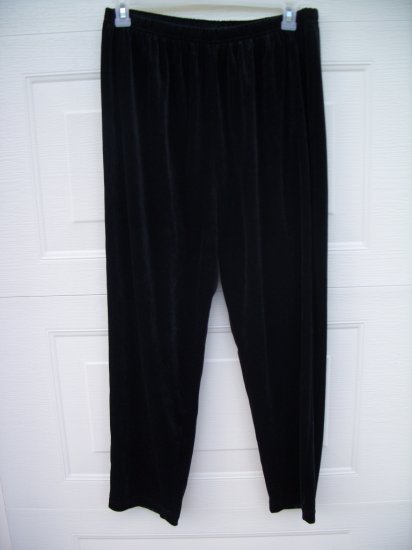 Bobbie Brooks Black Velour Pants SIZE18W/20W PLUS