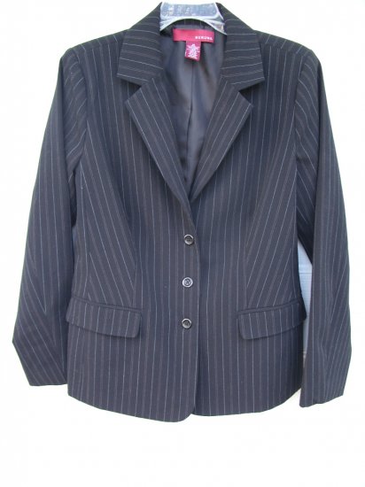Merona Black Pinstripe Blazer SIZE MEDIUM
