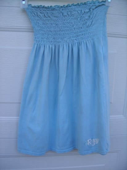 Roxy Light Blue Tube Dress Top SIZE MEDIUM