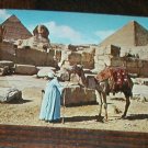 EGYPT AFRICA POSTCARD SPHINX GIZA CHEOPS PYRAMID 1977