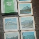 CANADA ROCKIES 6 COASTER SET /BOX ALBERTA MOUNTAINS. BY PIMPERNEL