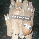 NUT IN FAMILY TREE DRIFTWOOD WALL DECORATION EYE WALNUT