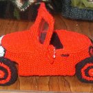TROLL car automobile display toy crochet does not run OOAK for 3" troll. Hand made USA.