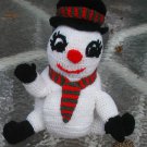 SNOWMAN CHRISTMAS TOILET PAPER COVER CROCHET HAND MADE. NO TOILET PAPER