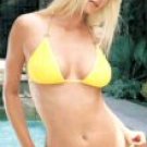 2 Piece Bikini with Toggle Chain Strap - Neon Yellow