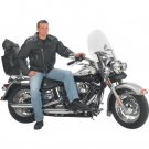 Diamond Plate Belted Leather Jacket