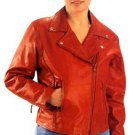 Red Leather Motorcycle Jacket