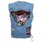 Denim Motorcycle Vest