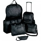 Genuine Leather 6pc Luggage Set