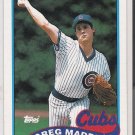 1989 TOPPS GREG MADDUX CUBS CARD