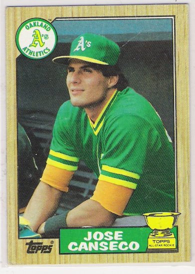 1987 TOPPS JOSE CANSECO ROOKIE CARD