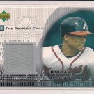 RAFAEL FURCAL BRAVES 2002 UPPER DECK PEOPLE CHOICE JERSEY