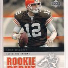 LUKE MCCOWN BROWNS 2005 UPPER DECK ROOKIE DEBUT