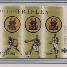 ROBINSON/ALLEN/THOMAS 2001-02 UD HONOR ROLL FLOOR TRIPLES