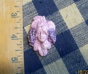 Mosaic Tiles ~GRAPE SPICE LADY ~ 1  HM Clay Kiln
