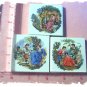~~OLDE WORLD LOVERS~~ 3 Lg. Mosaic Focal Tiles