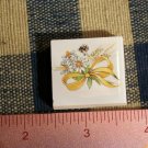 Mosaic Tiles *~YELLOW XMAS BOW*~1 HM Kiln Fired