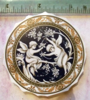 Beautiful~ CHARMING CHERUBS~*HM Lg. Unique Mosaic Tiles
