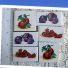 Focals ~CHILI PEPPERS & VEGGIES*~6  Mosaic Tiles