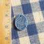 *TWILIGHT BLUE PAISLEY PENDANT*~HM Ceramic Beads/Charms