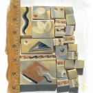 Unique ~~EARTHTONE CrAzIeS~~  23 Lg. HM  Mosaic Tiles