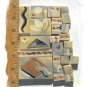 Unique ~~EARTHTONE CrAzIeS~~  23 Lg. HM  Mosaic Tiles