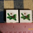 Mosaic Tiles *~XMAS FLOWERS*~2 HM Kiln Fired